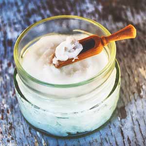 Photo of facial cream. Click on the photo for more information about coconut face cream. 